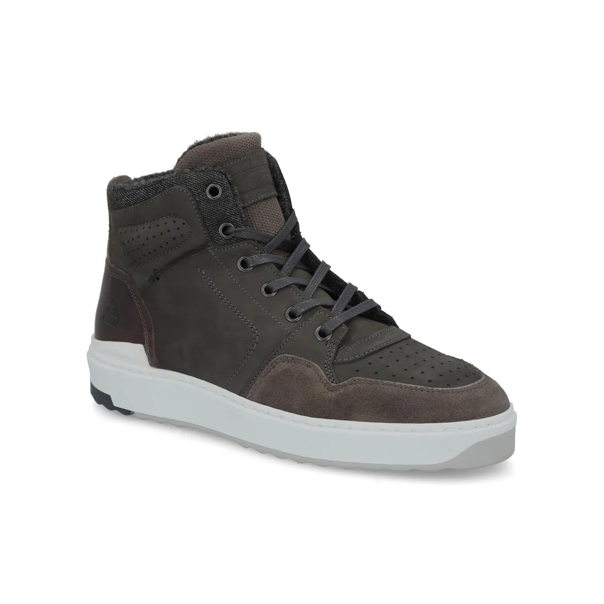 BULLBOXER - Zapatillas Urbanas Hombre Cuero Wye-6-76 Gris Bullboxer