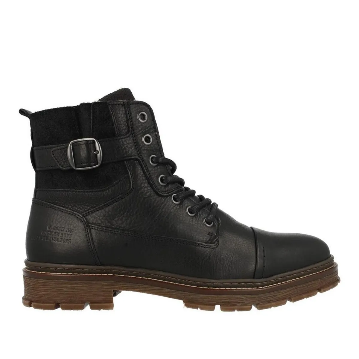 BULLBOXER - Botines Hombre Cuero Betws-6-80 Negro Bullboxer