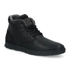 BULLBOXER - ZAPATILLAS HOMBRE CAÑA ALTA CUERO FINSBURY-6-61 NEGRO