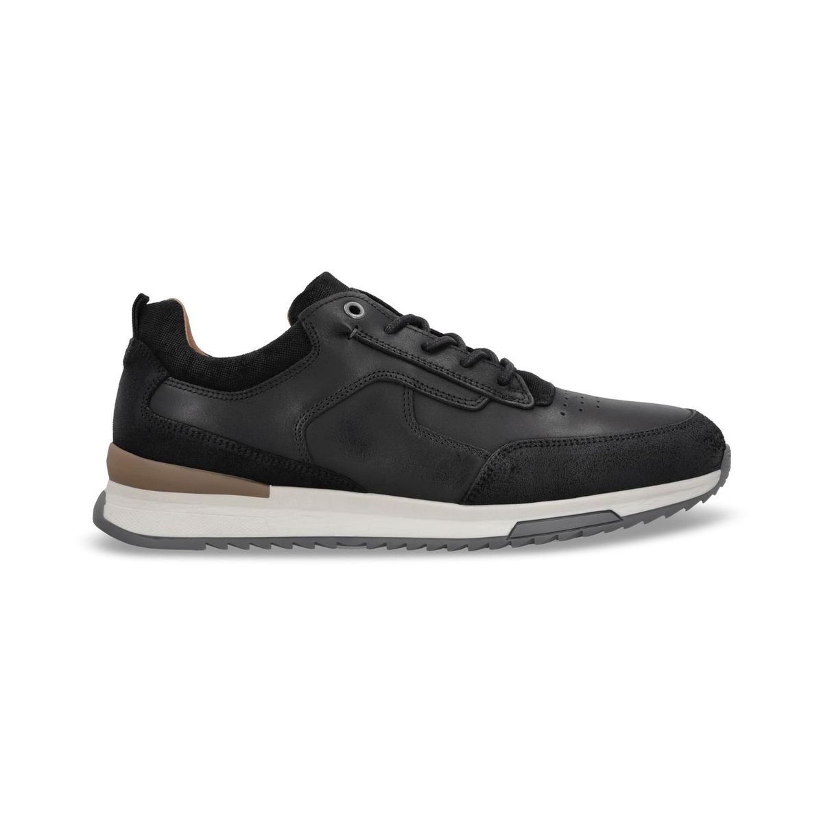 CARDINALE - Zapatillas Urbanas Hombre Cuero Ben-0-36 Negro