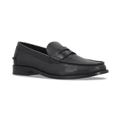 CARDINALE - Mocasines Hombre Suela Cuero Moc Arg-5-77 Negro