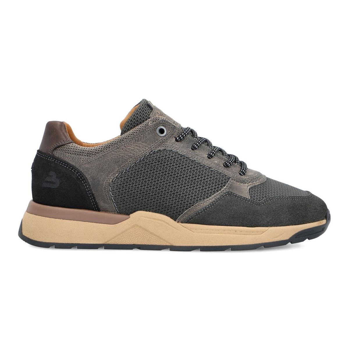 BULLBOXER - Zapatillas Urbanas Hombre Cuero Omis-0-73 Gris Bullboxer