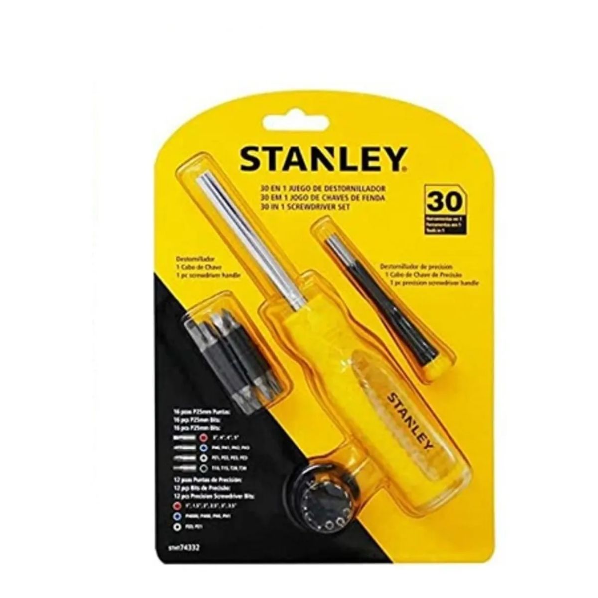STANLEY - JGO. DESTORNILLADORES MULTI-BIT 30 PZ. STHT74332