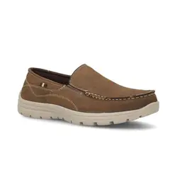 CARDINALE - Zapatos HOMBRE slip-on CUERO ANTIBES-3-22 CAFÉ