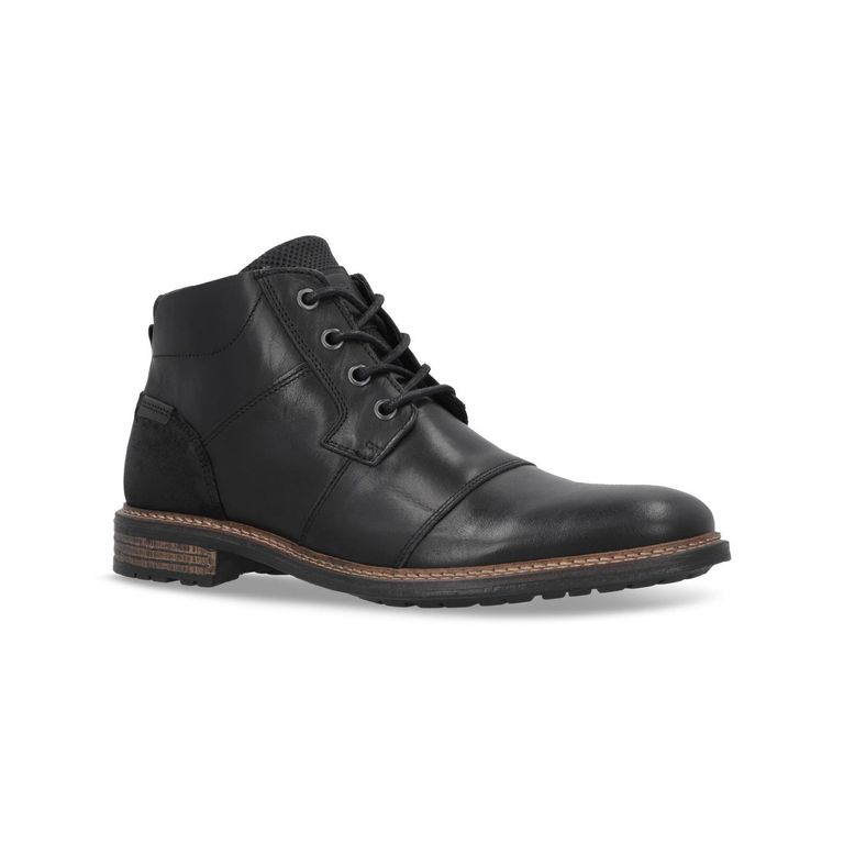 Botines Hombre Cuero Paul-6-61 Negro