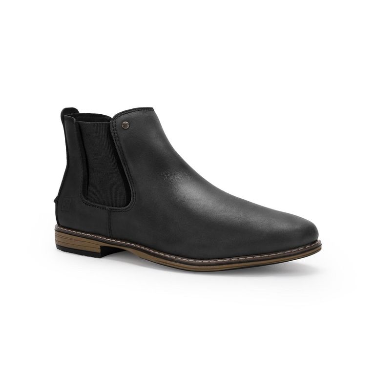 BOTINES HOMBRE CUERO YORK-6-26 NEGRO