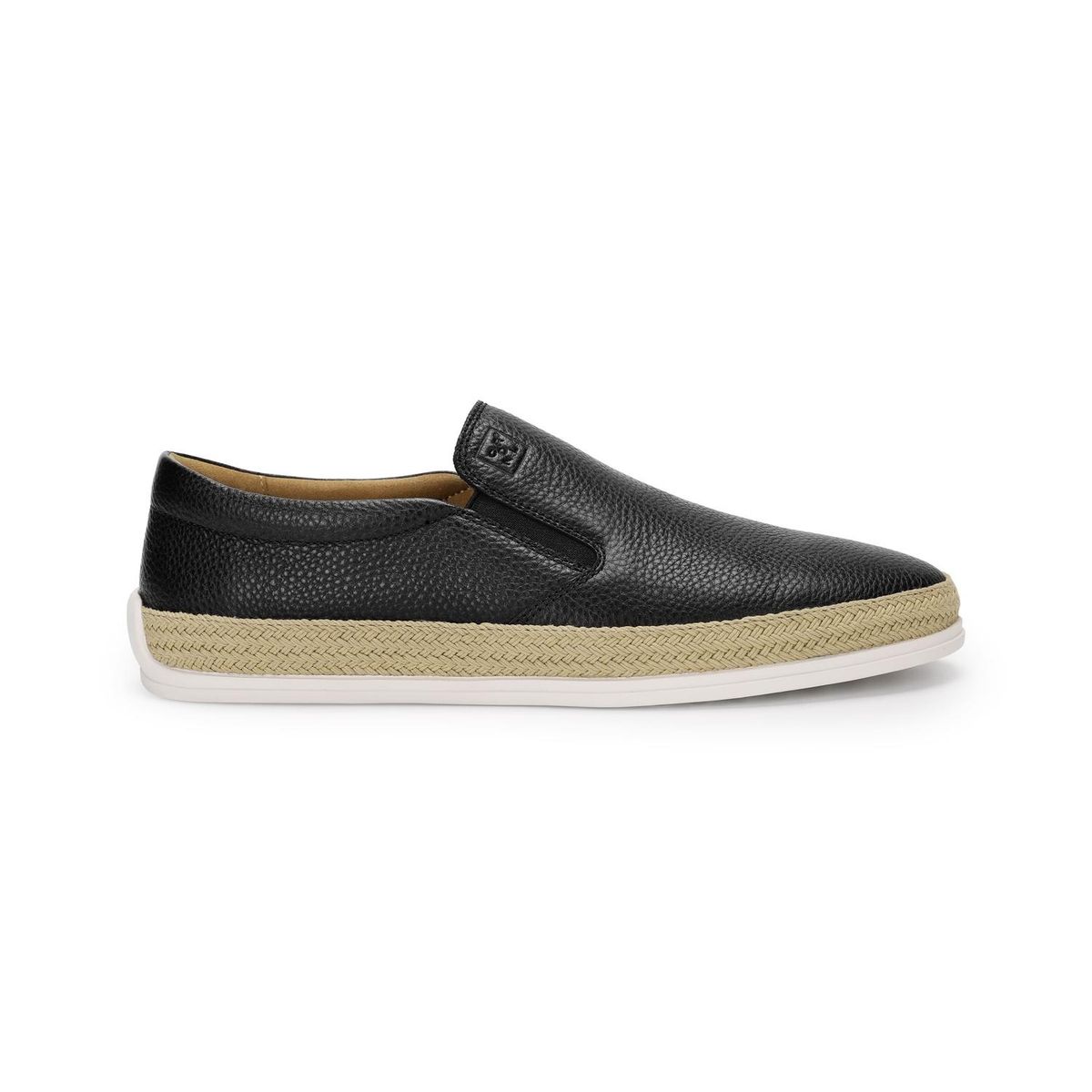 CARDINALE - Alpargatas Hombre Cuero Portside-3-03 Negro
