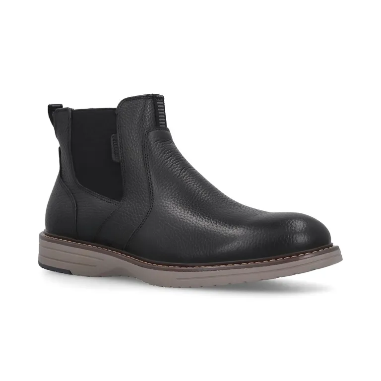 Botines Hombre Chelsea Cuero Largs-6-31 Negro