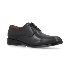 CARDINALE - Zapatos Hombre Suela Cuero Fintown-0-02 Negro