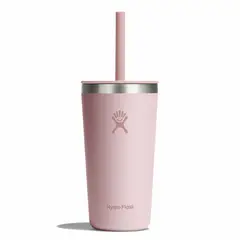HYDRO FLASK - Vaso Unisex All Around Con Bombilla 591Ml Rosado Hydroflask