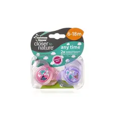 TOMMEE TIPPEE - Chupete Anytime 6-18M Ortodóntico 2 Unidades