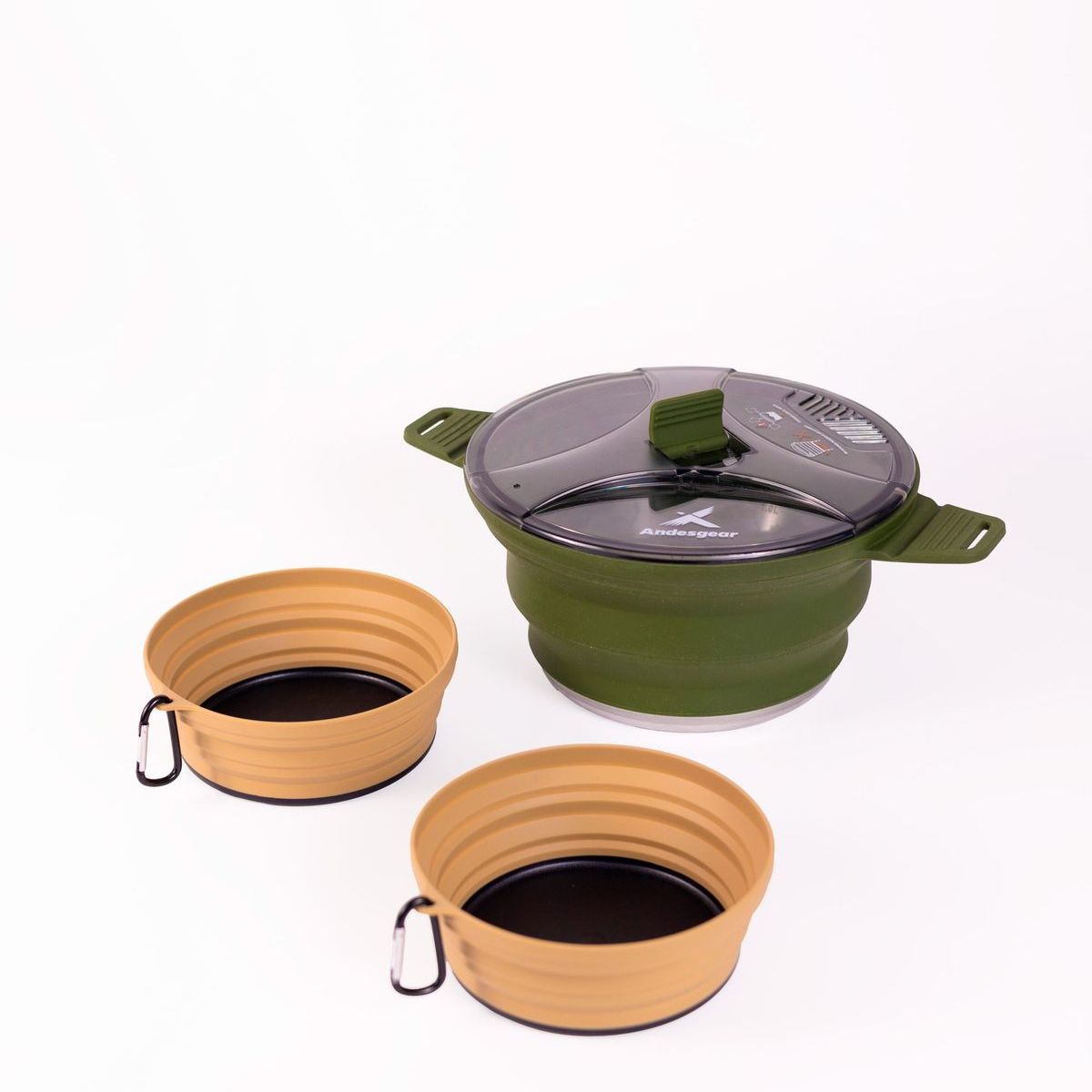 ANDESGEAR - Set Olla 2,5L Y Bowl  Verde Andesgear