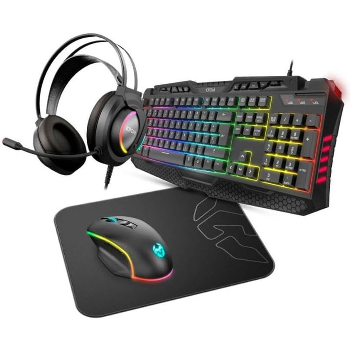 KROM - Pack Combo Gaming Krom KRITIC ESPAÑOL