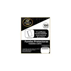 GENERICO - Funda Plástica Transparente Carta 100 Unidades Galaxia Pro
