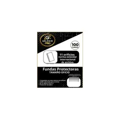 GENERICO - Funda Plástica Transparente Oficio 100 Unidades Galaxia Pro