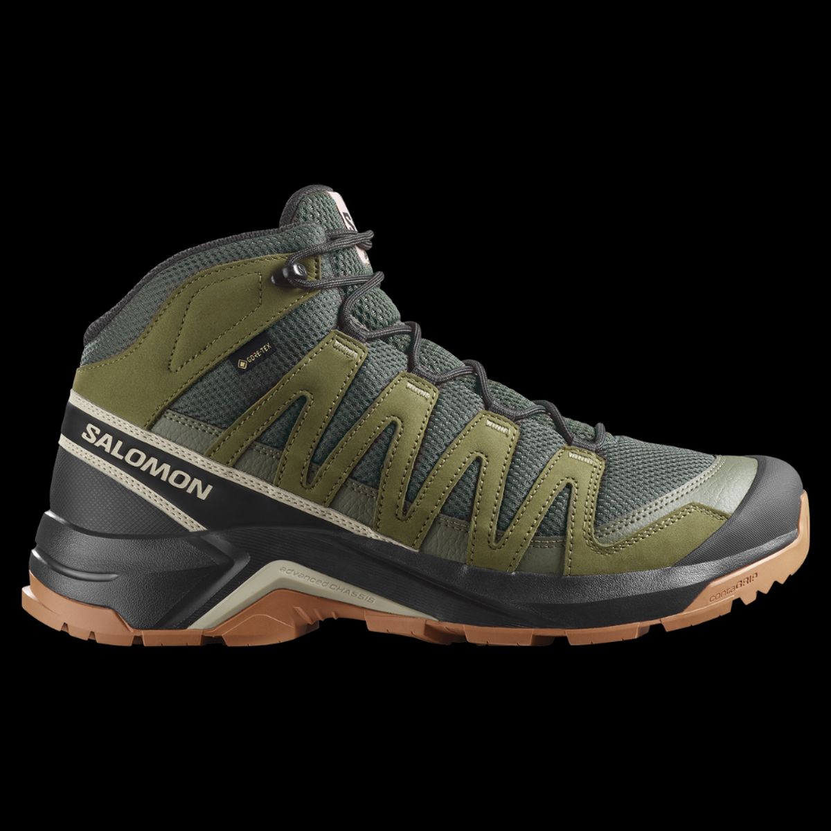 SALOMON - Zapato Hombre X-Adventure Recon Mid Gore-Tex Verde Salomon