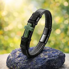 GENERICO - Pulsera Premium “Cruz Fortaleza” Edición Exclusiva AC