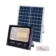 GENERICO - Foco Solar 200w Panel Solar Ip67 Kit Control