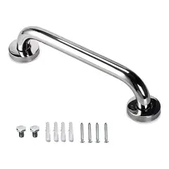 GENERICO - Agarradera Ducha Baño Barral Seguridad Acero Inoxidable 30cm Color Cromado
