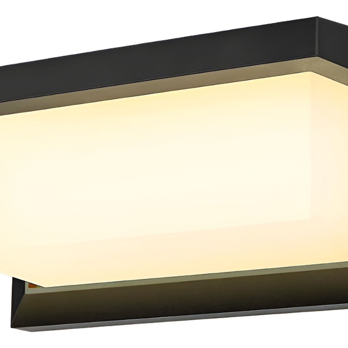 GENERICO - Aplique Led Cálida 15w Moderno Ip65 Impermeable Exterior Color Negro