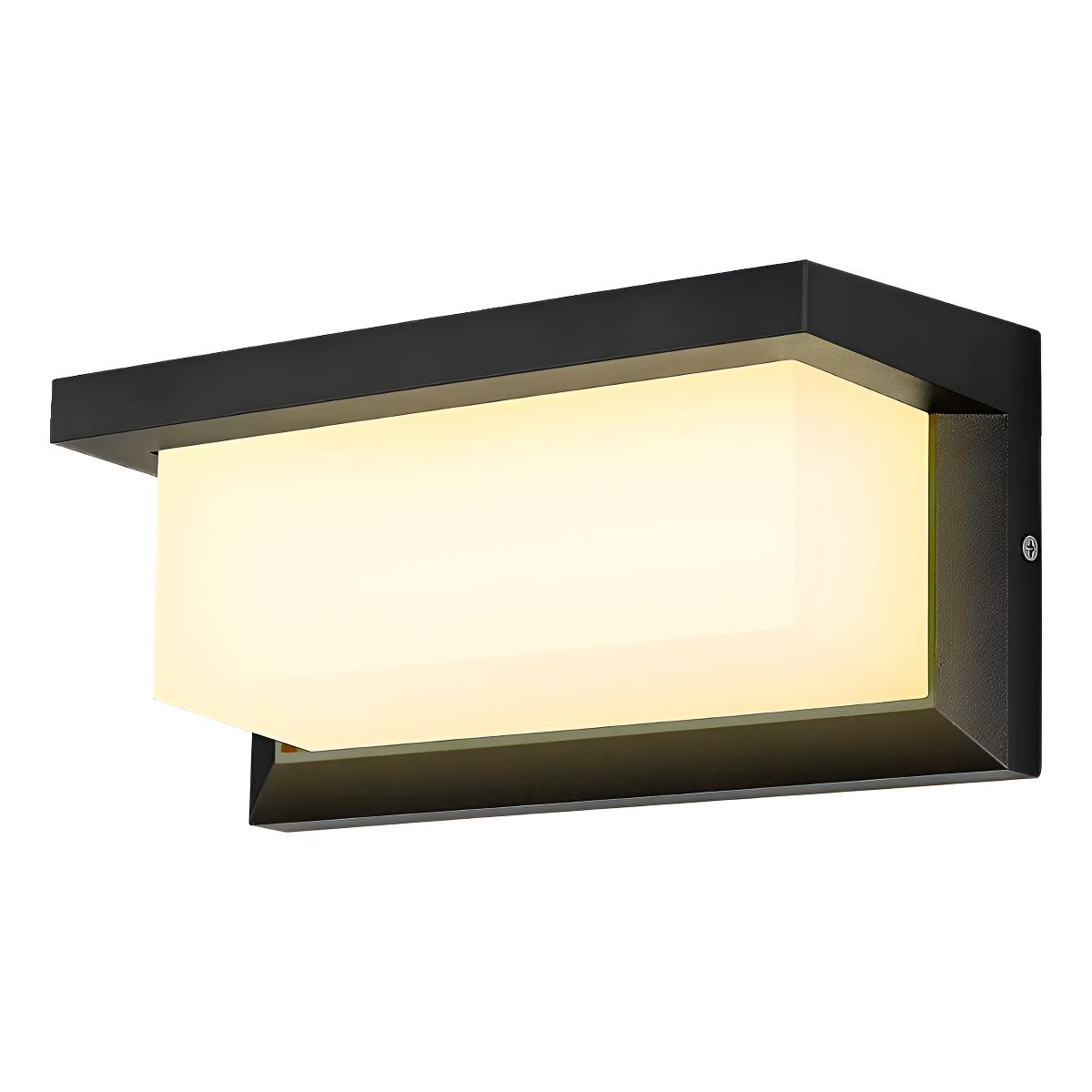 GENERICO - Aplique Led Cálida 15w Moderno Ip65 Impermeable Exterior Color Negro