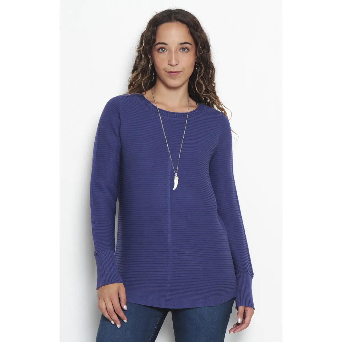 WADOS - SWEATER BASICO MANGA LARGA ESCOTE REDONDO