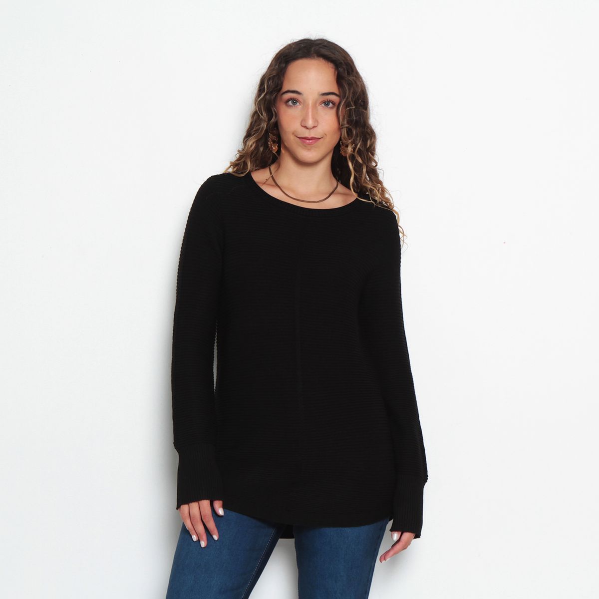 WADOS - SWEATER BASICO MANGA LARGA ESCOTE REDONDO
