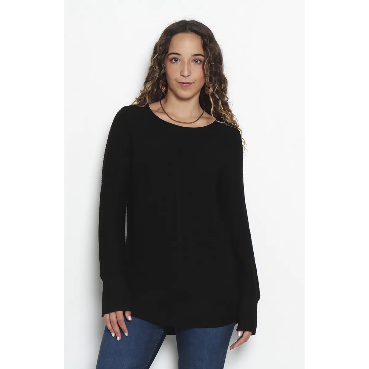 WADOS - SWEATER BASICO MANGA LARGA ESCOTE REDONDO