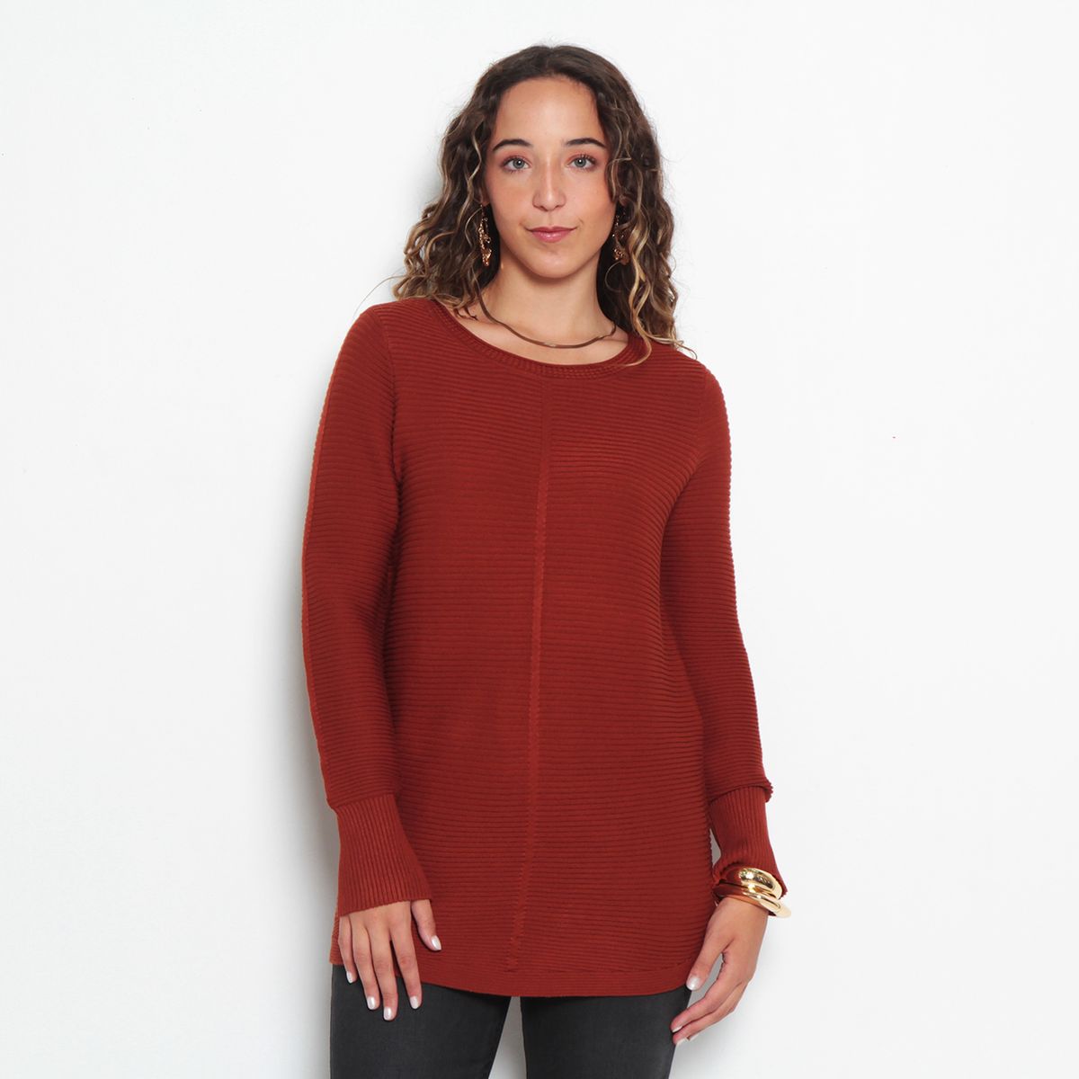 WADOS - SWEATER BASICO MANGA LARGA ESCOTE REDONDO