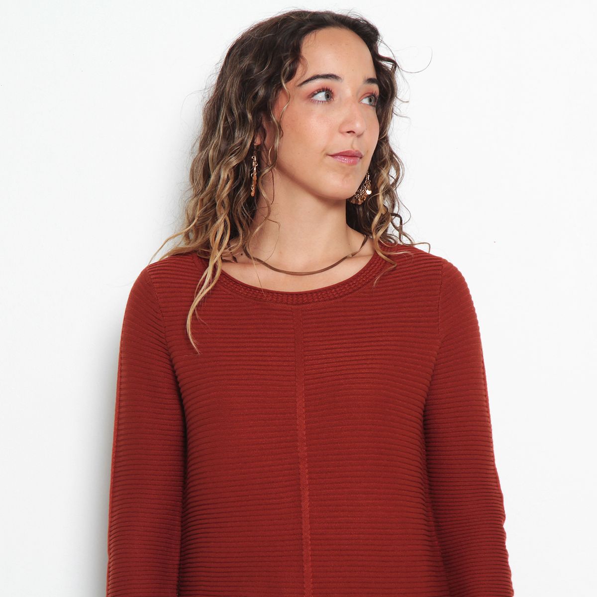 WADOS - SWEATER BASICO MANGA LARGA ESCOTE REDONDO