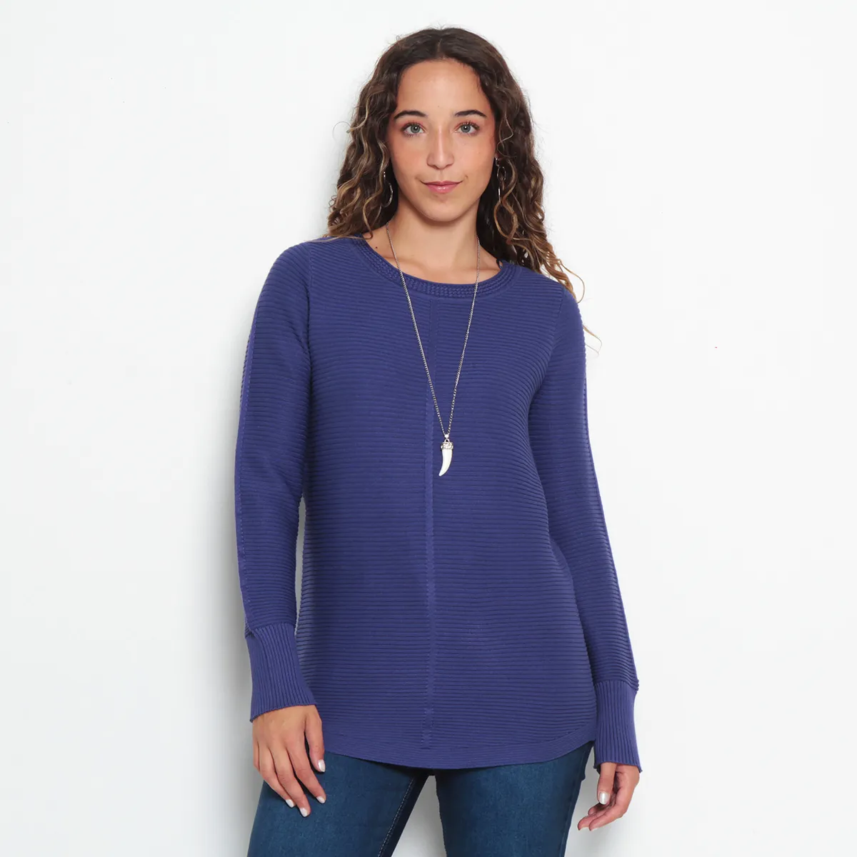 WADOS - SWEATER BASICO MANGA LARGA ESCOTE REDONDO