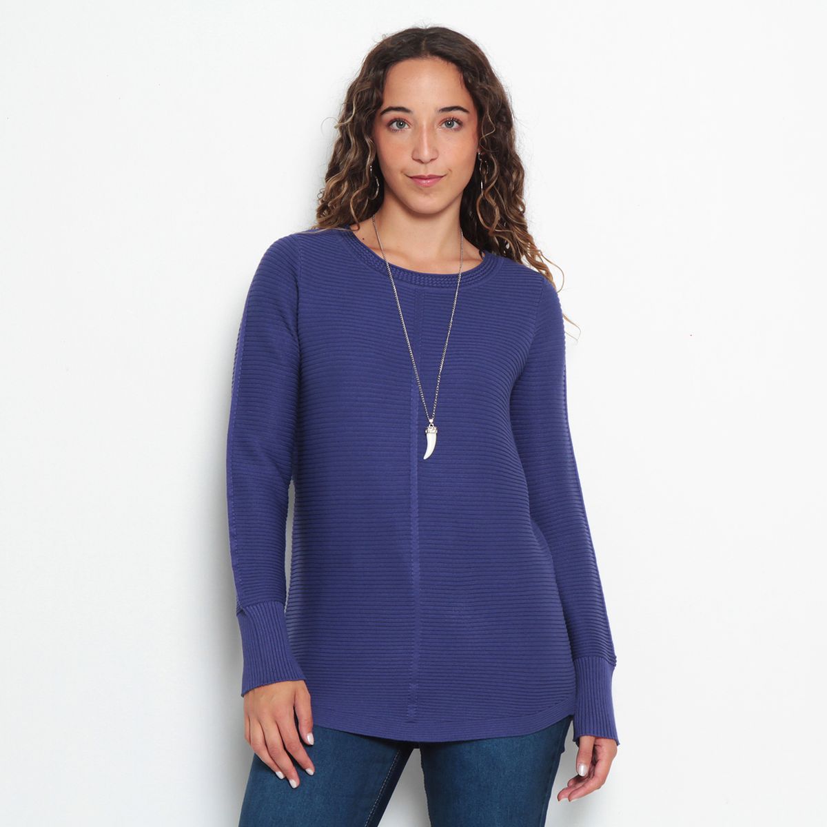 WADOS - SWEATER BASICO MANGA LARGA ESCOTE REDONDO