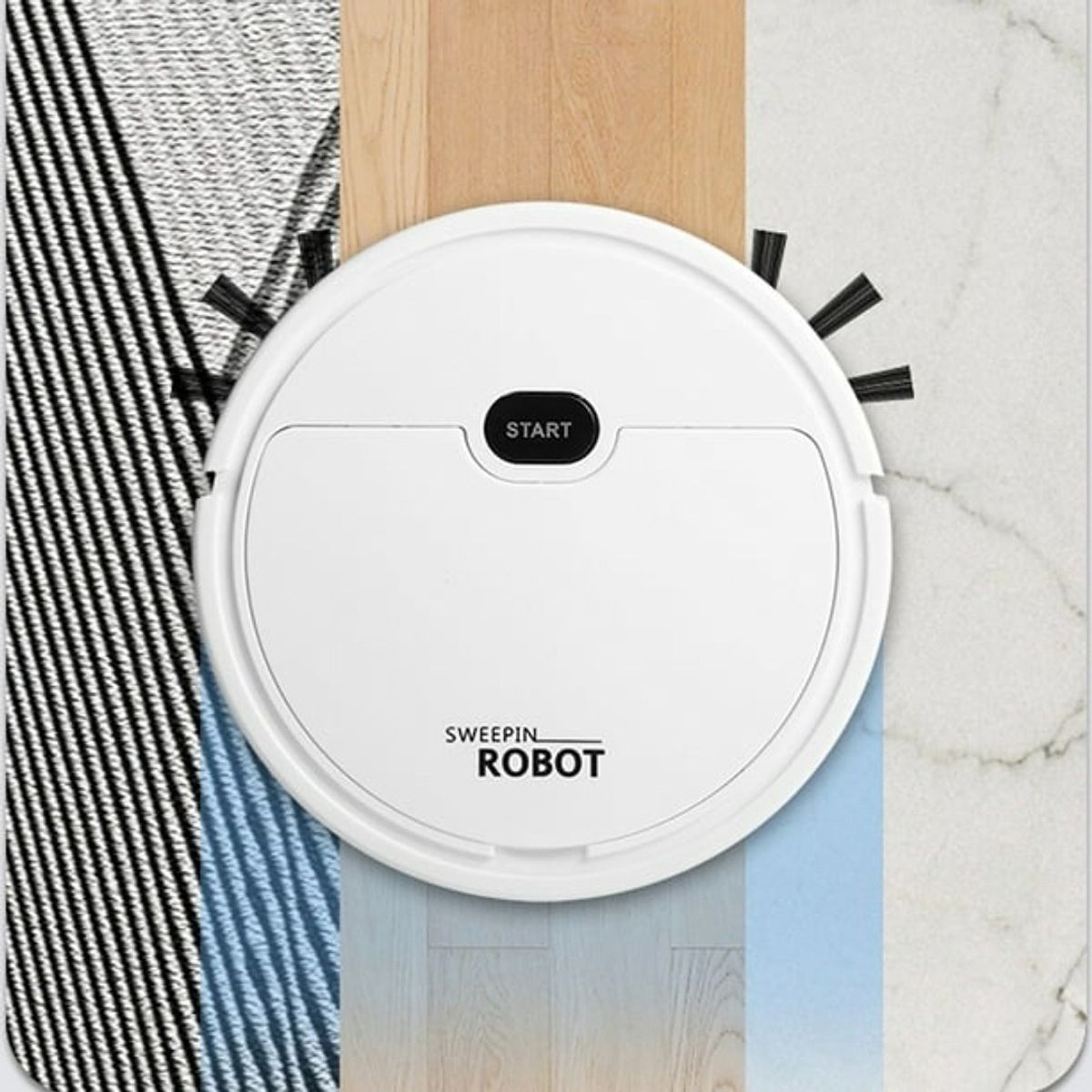 GENERICO - Robot Aspiradora Inteligente Automática SmartClean 360° Limpieza Hogar