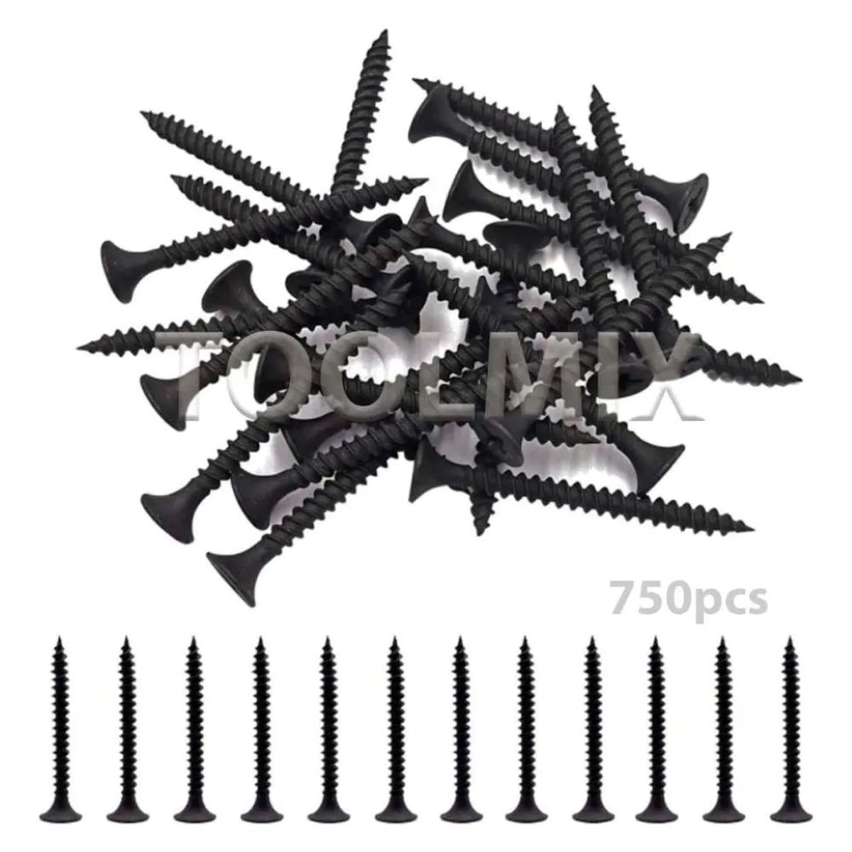 KAMASA - Tornillo Vulcanita 6x1-Un cuarto Pulgada Crs Fosfatado 1kg750pcs