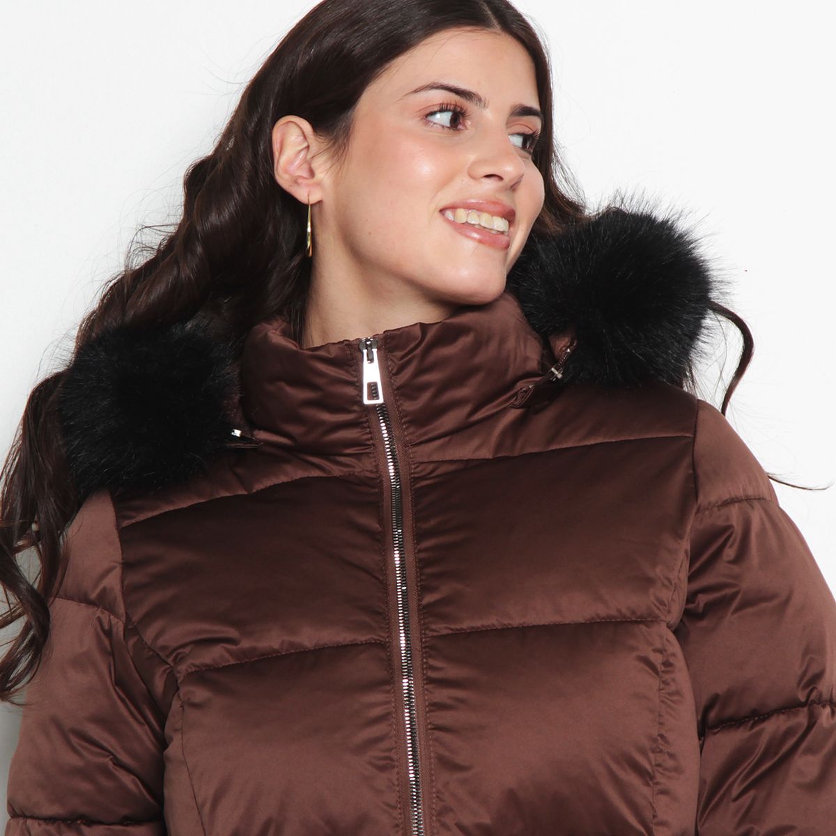 WADOS - PARKA MANGA LARGA CON CAPUCHA Y CIERRE DELANTERO