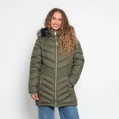 WADOS - PARKA MANGA LARGA CON CAPUCHA Y CIERRE EN DELANTERO