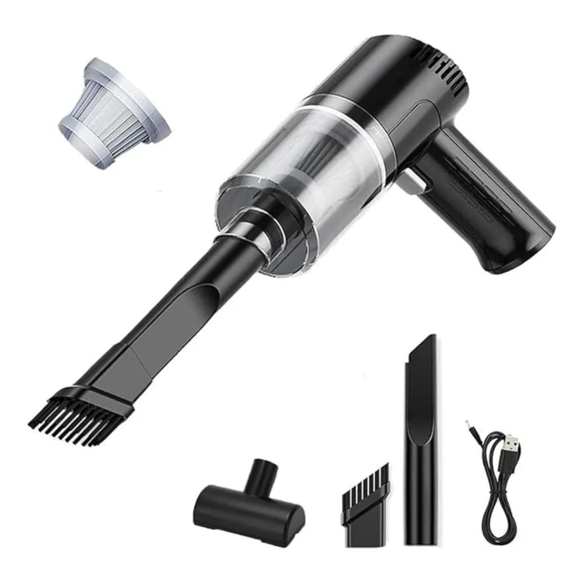 GENERICO - Mini Aspiradora Portátil e Inalámbrica 3 en 1