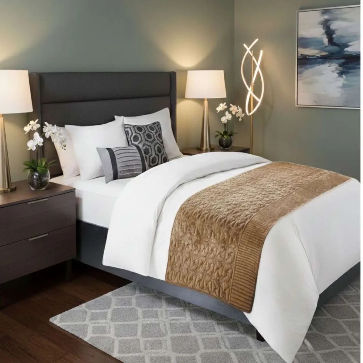 GENERICO - Piecera de Cama Velvet Luxury 90 x 210 cm
