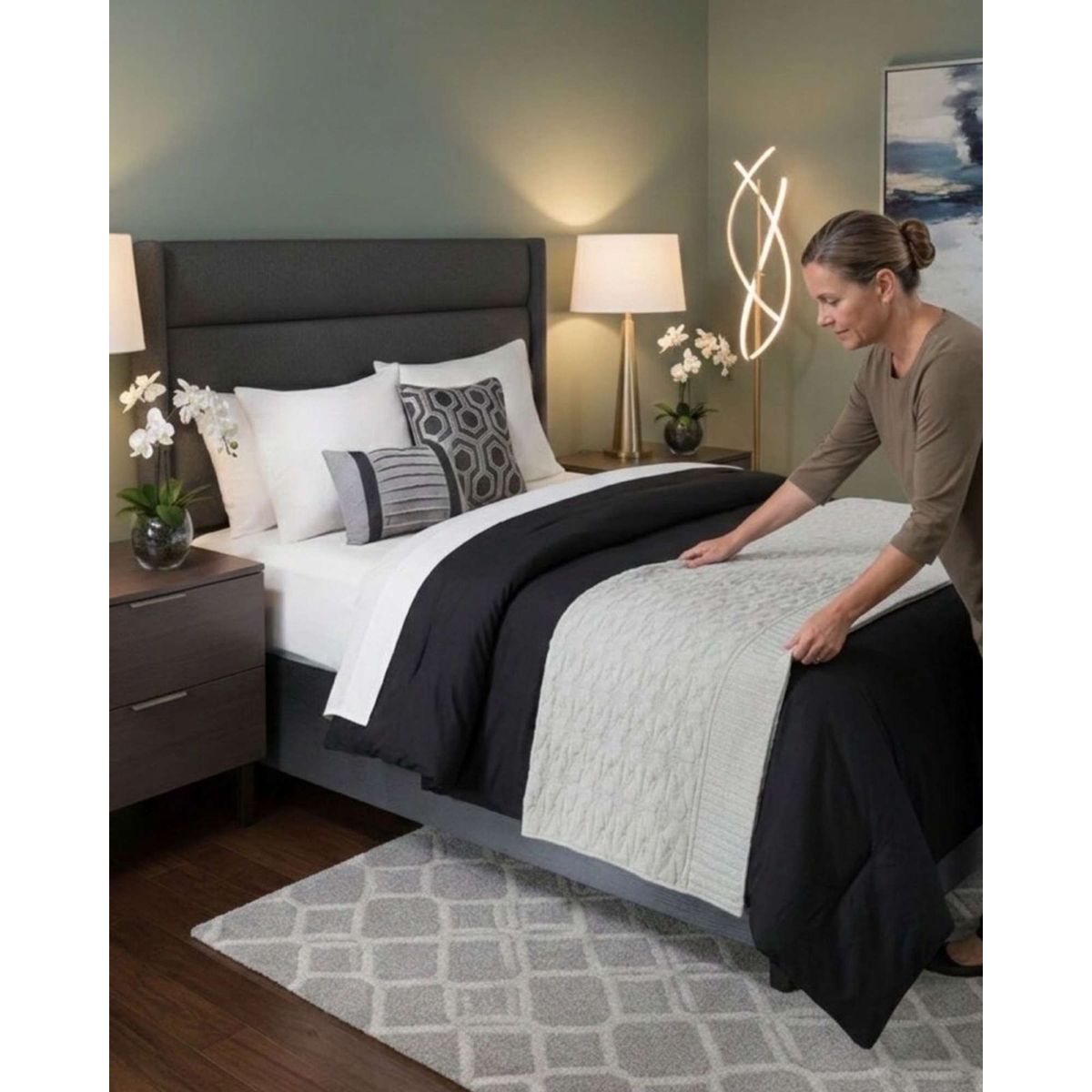 GENERICO - Piecera de Cama Velvet Luxury 90 x 210 cm