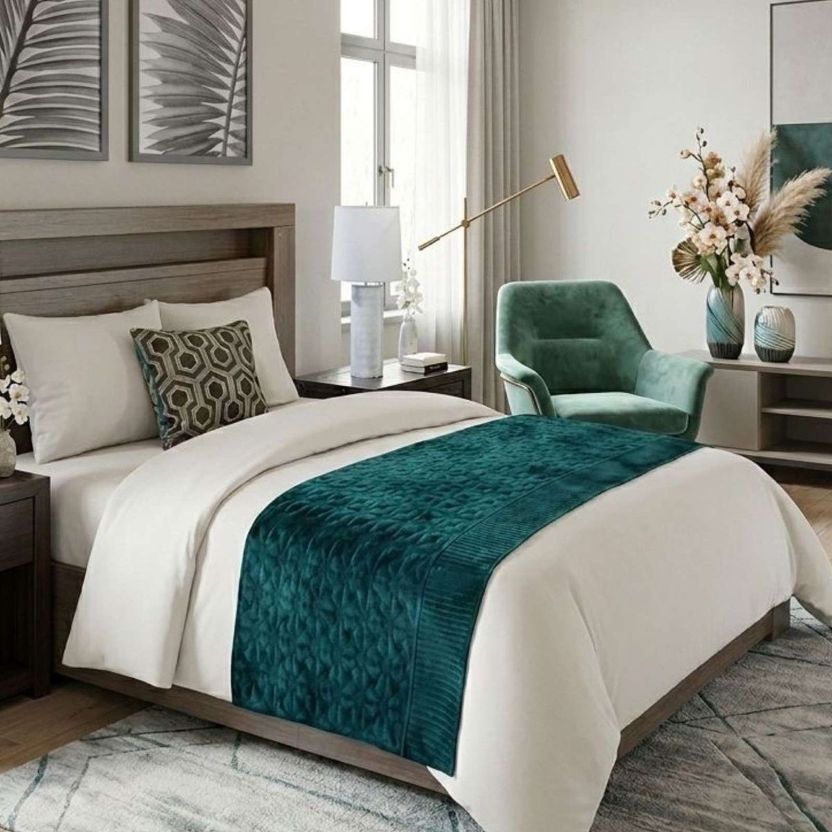 GENERICO - Piecera de Cama Velvet Luxury 90 x 210 cm