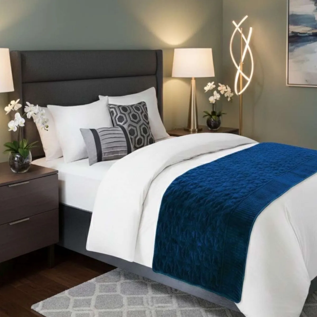 GENERICO - Piecera de Cama Velvet Luxury 90 x 210 cm