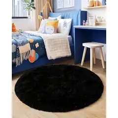 GENERICO - Alfombra Redonda de Pelo Suave Shaggy 150 cm