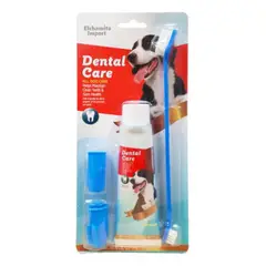 GENERICO - Set De Higiene Dental Con Cepillo Para Mascota Dental Care S Sabor Carne