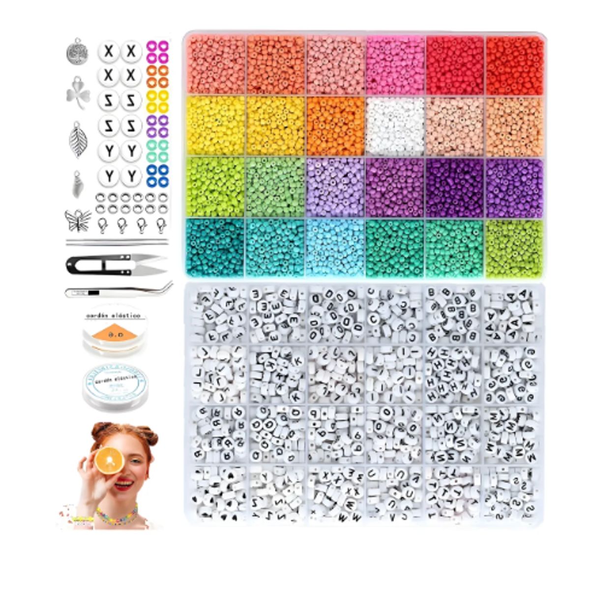 GENERICO - Conjunto De Cuentas De Pulsera De Collar De Bricolaje 13200u