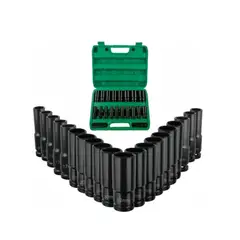 GENERICO - 20 Piezas Juego De Datos Llaves Vaso 1/2 Mecanica Allen