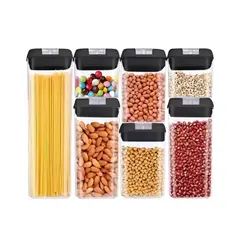 GENERICO - Set de 7 Contenedores de Alimentos Herméticos Para Alimentos Almacenamiento