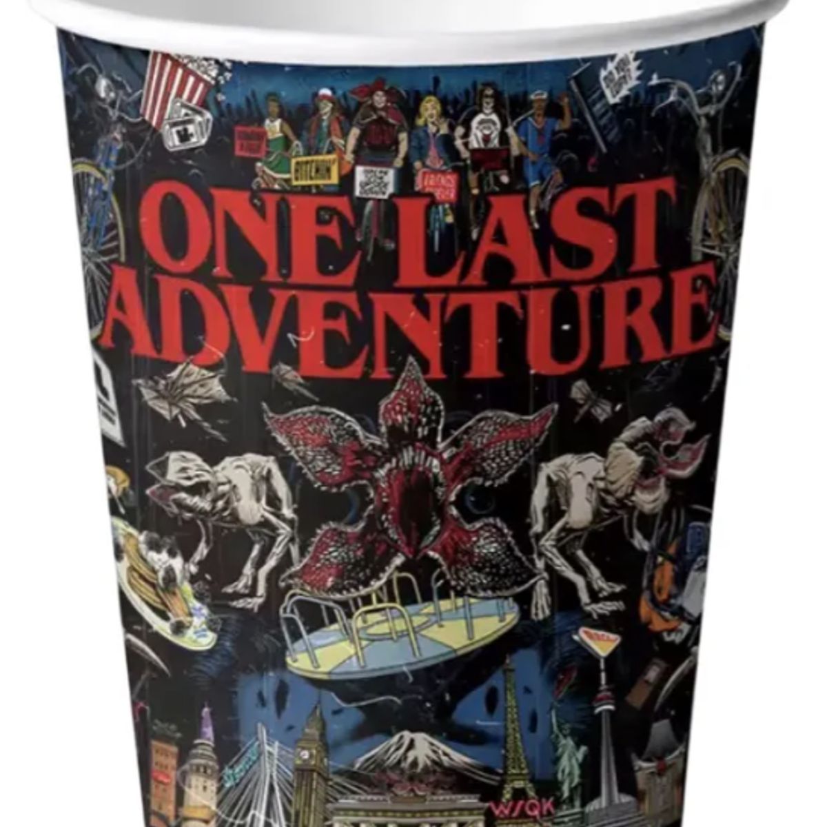 GENERICO - Pack 10 Vasos Stranger Demogorgon Vecna Upside Down Fiestas Rojo