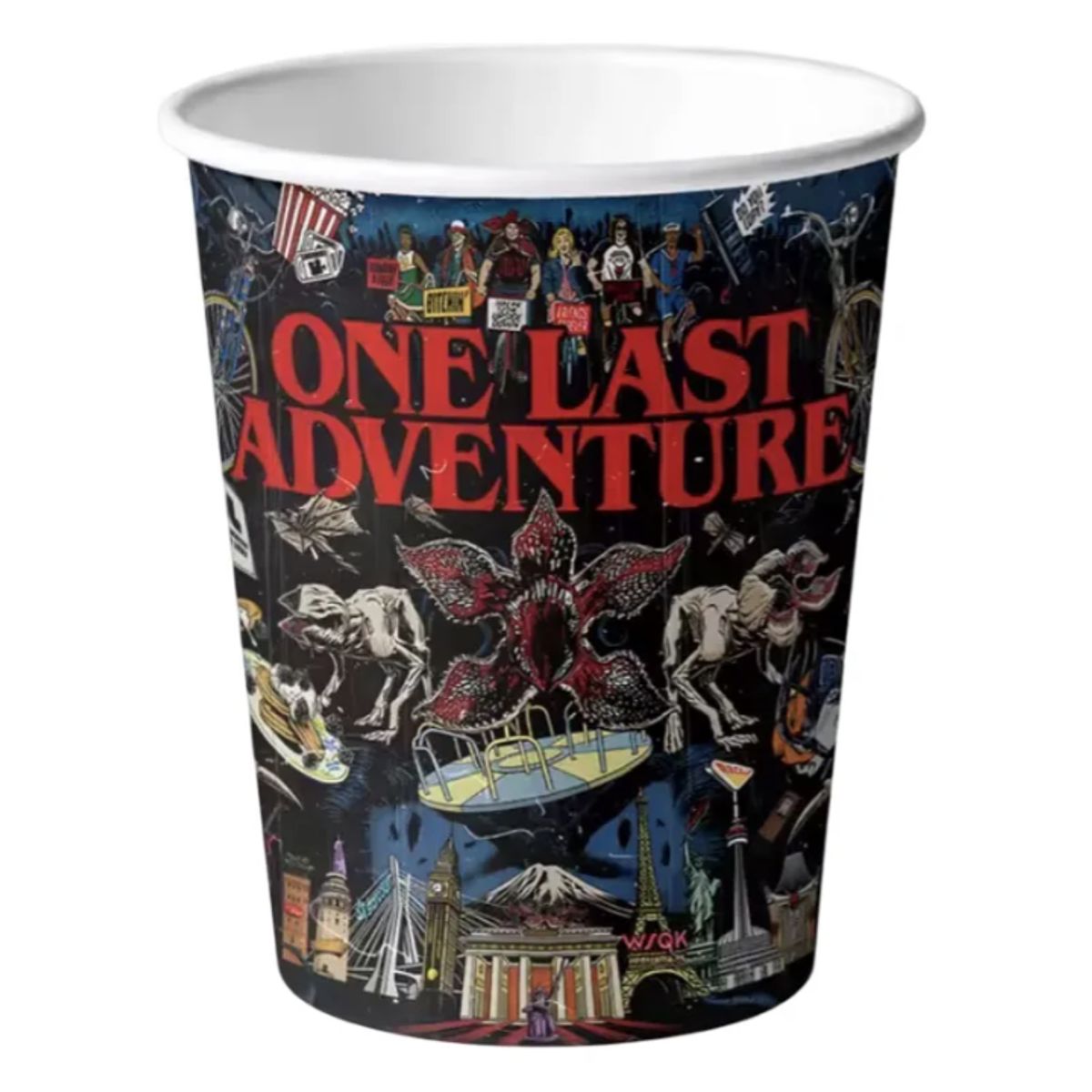 GENERICO - Pack 10 Vasos Stranger Demogorgon Vecna Upside Down Fiestas Rojo