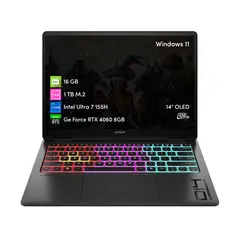 HP - Notebook Gamer Omen Transcend Ultra 7 16GB 1TB SDD RTX4060 14' 120hz Oled