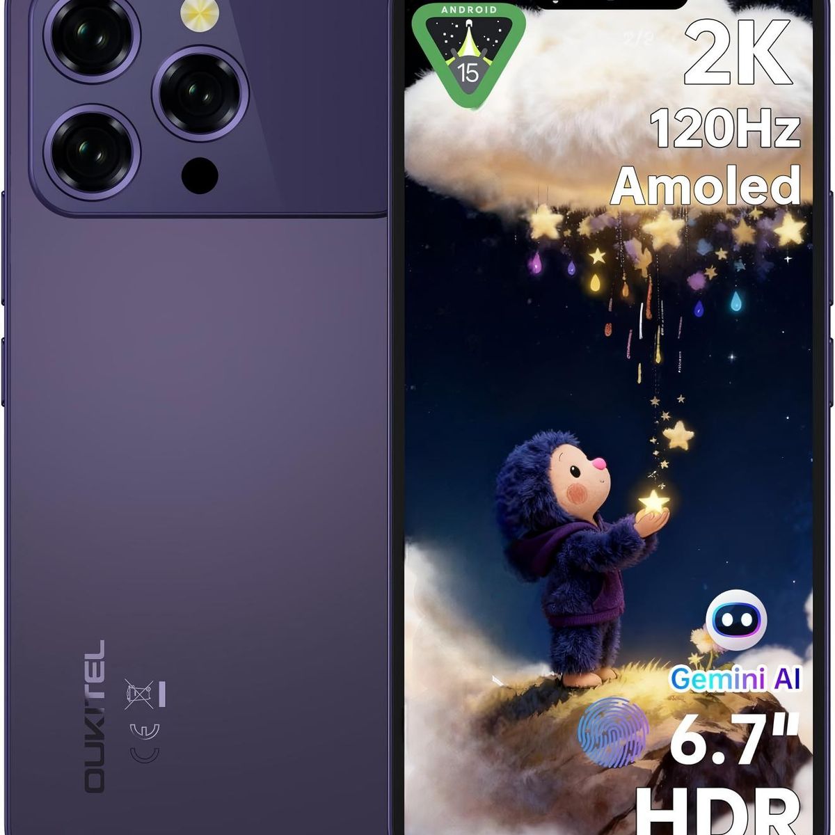 OUKITEL - OUKITEL P1 Pro Celular 24GB+512GB 50MP Android 15 Smartphone